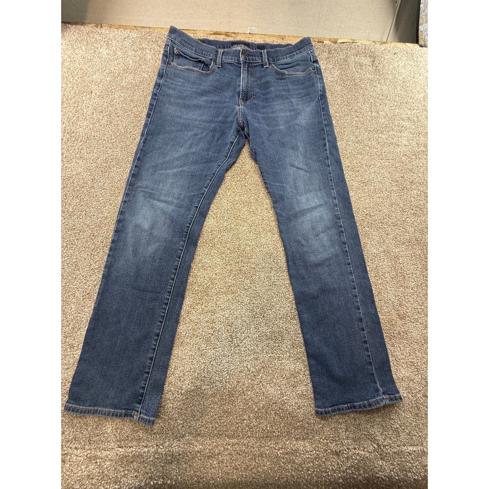 Lucky Brand 410 Athletic Slim Jeans Blue Denim Mens 34x32 Stretch Cotton 34 32